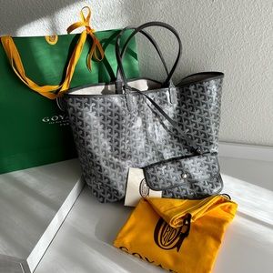 SOLD Goyard St Louis PM Bag Grey